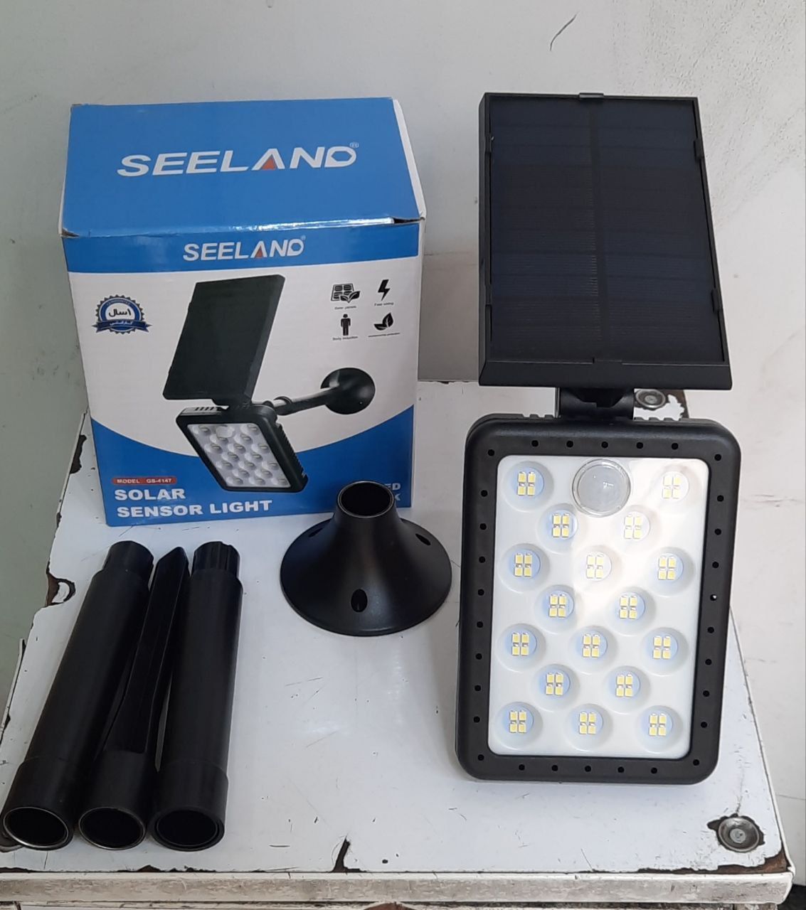 چراغ سولار تک پنل سیلند ( شارژ خورشیدی) SEELAND مدل ۴۱۴۷